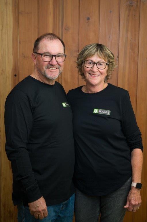 Alan and Helen Thompson, owners of Kainui Pack & Cool